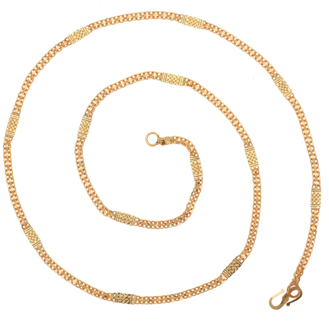 Combo of 2 Gold Plated Chains 22inch Long