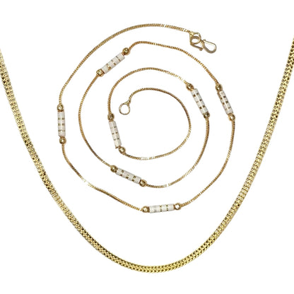 Combo of 2 Gold Plated Chains 22inch Long