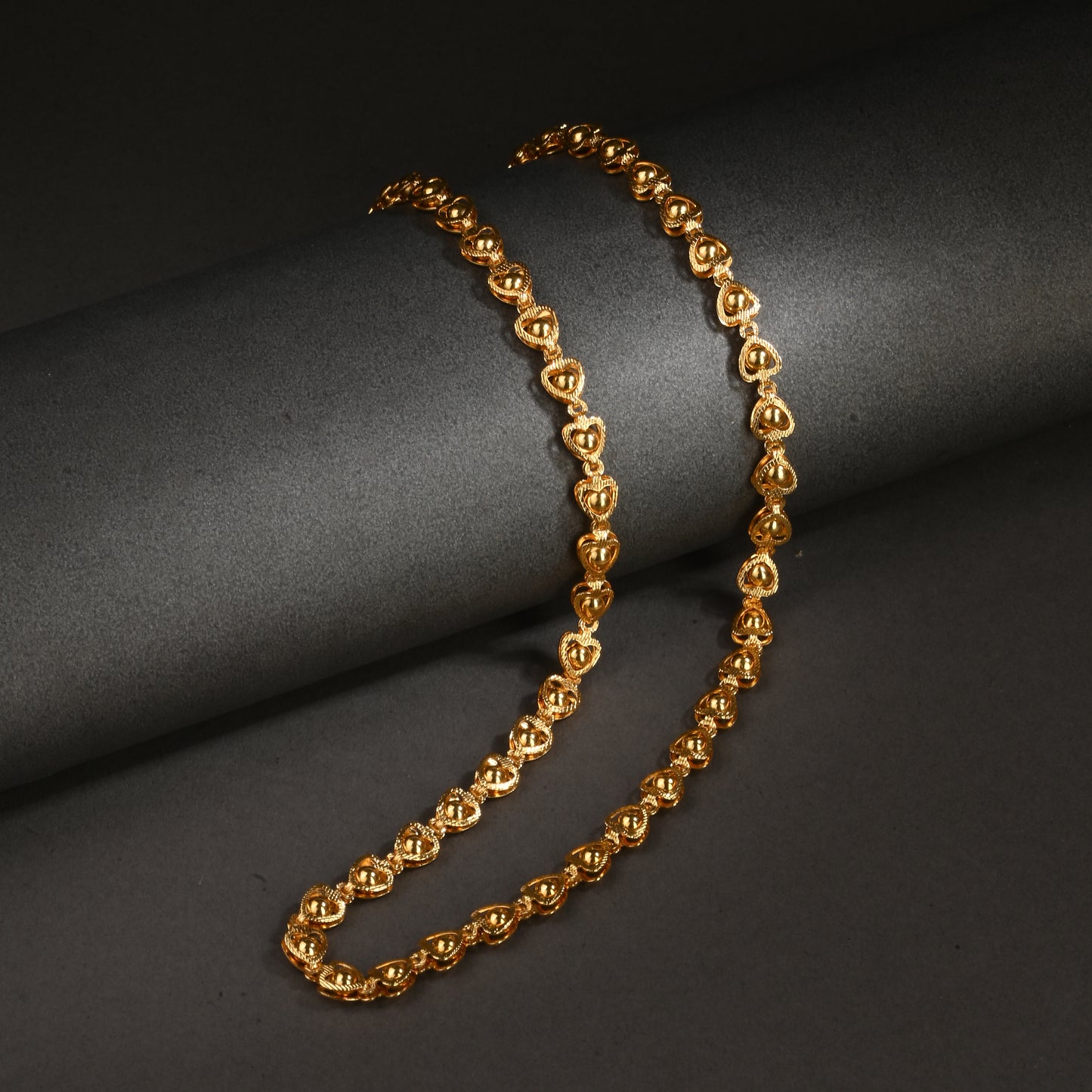 Silver Plated Anklets & 22 inch Gold Plated Chain