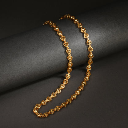 Silver Plated Anklets & 22 inch Gold Plated Chain