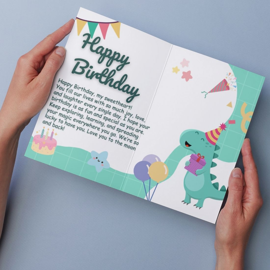 Kids Birthday Greeting Card For Son, Daughter, Family & Friends Children