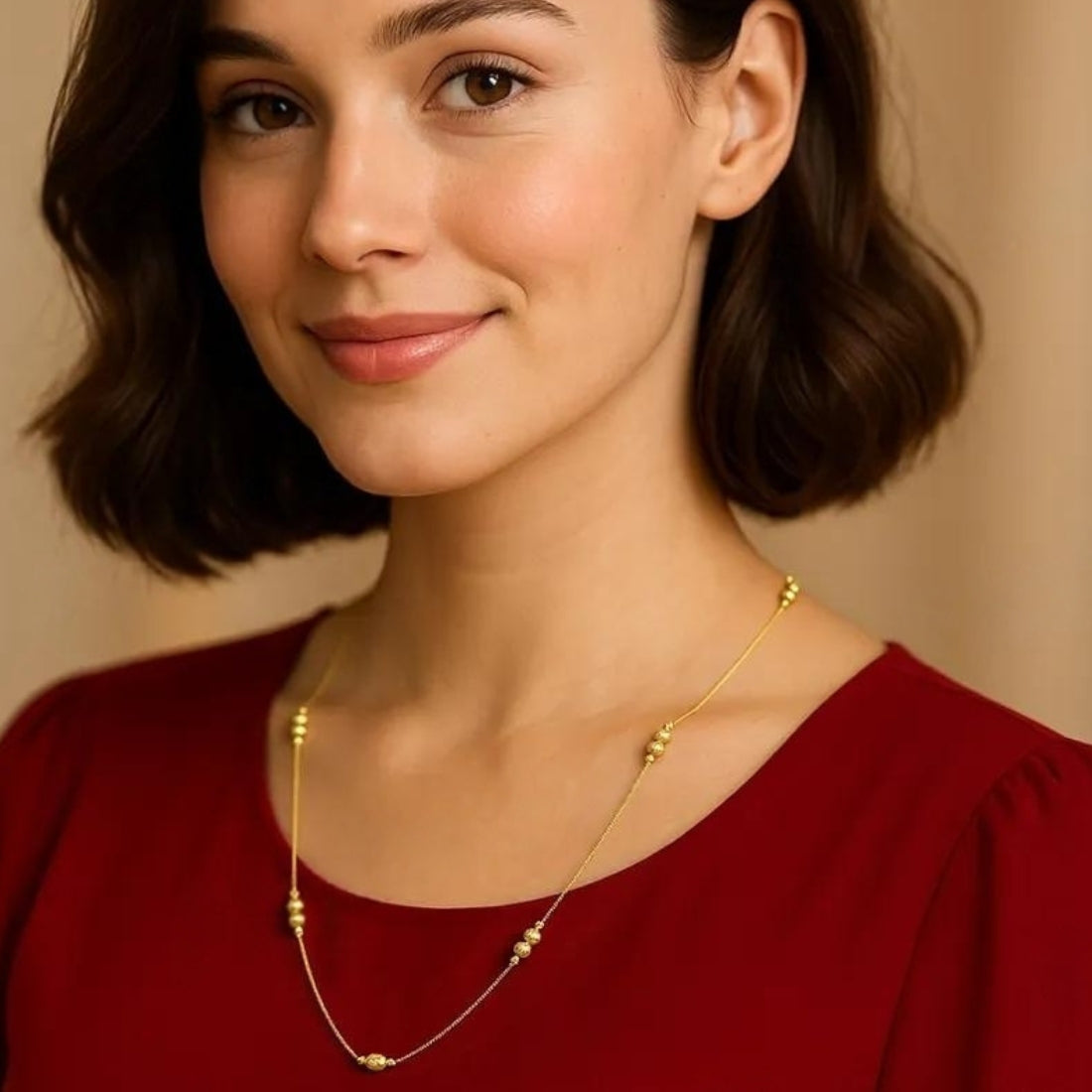 Combo of 2 Gold Plated Chains 22inch Long