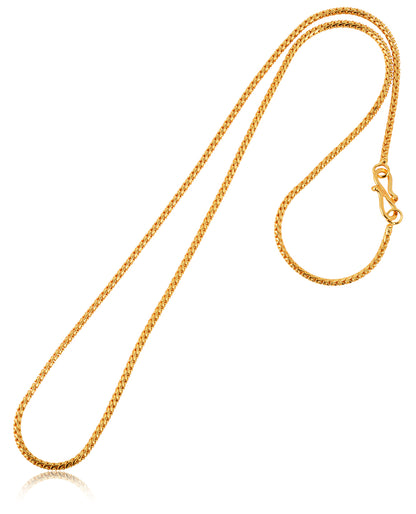 Silver Plated Anklets & 22 inch Gold Plated Chain