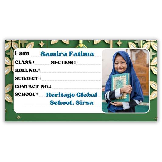 Kids Photo Name Slips Pack of 36