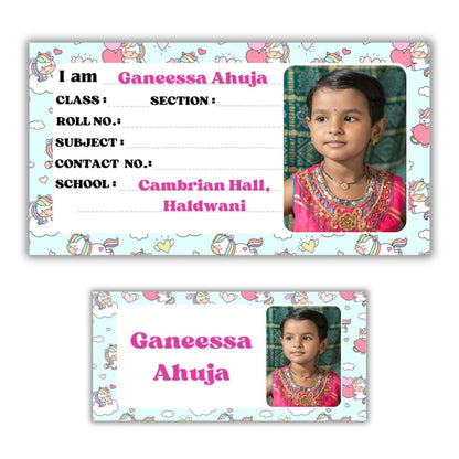 Kids Photo Name Slips & Tags | Pack of 63 | 36 Name Slips & 27 Tags