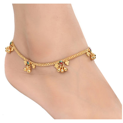 Gold Plated Anklet Pair