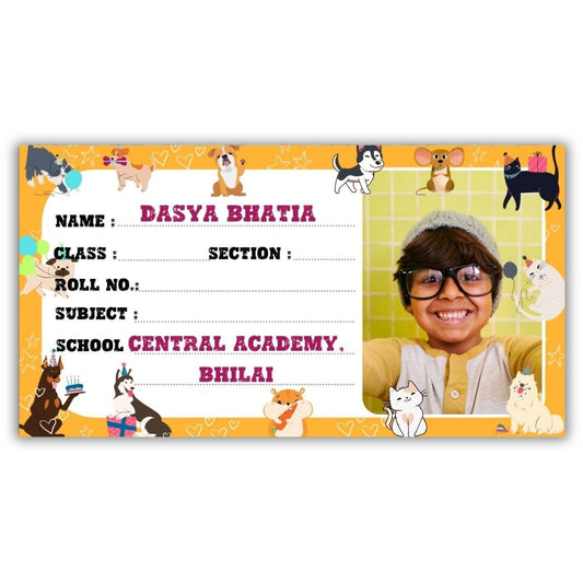 Kids Photo Name Slips Pack of 36