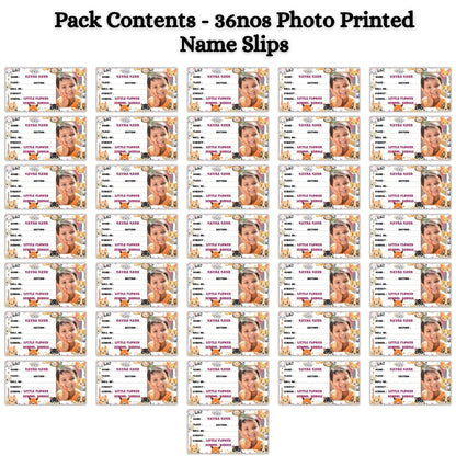 Kids Photo Name Slips Pack of 36