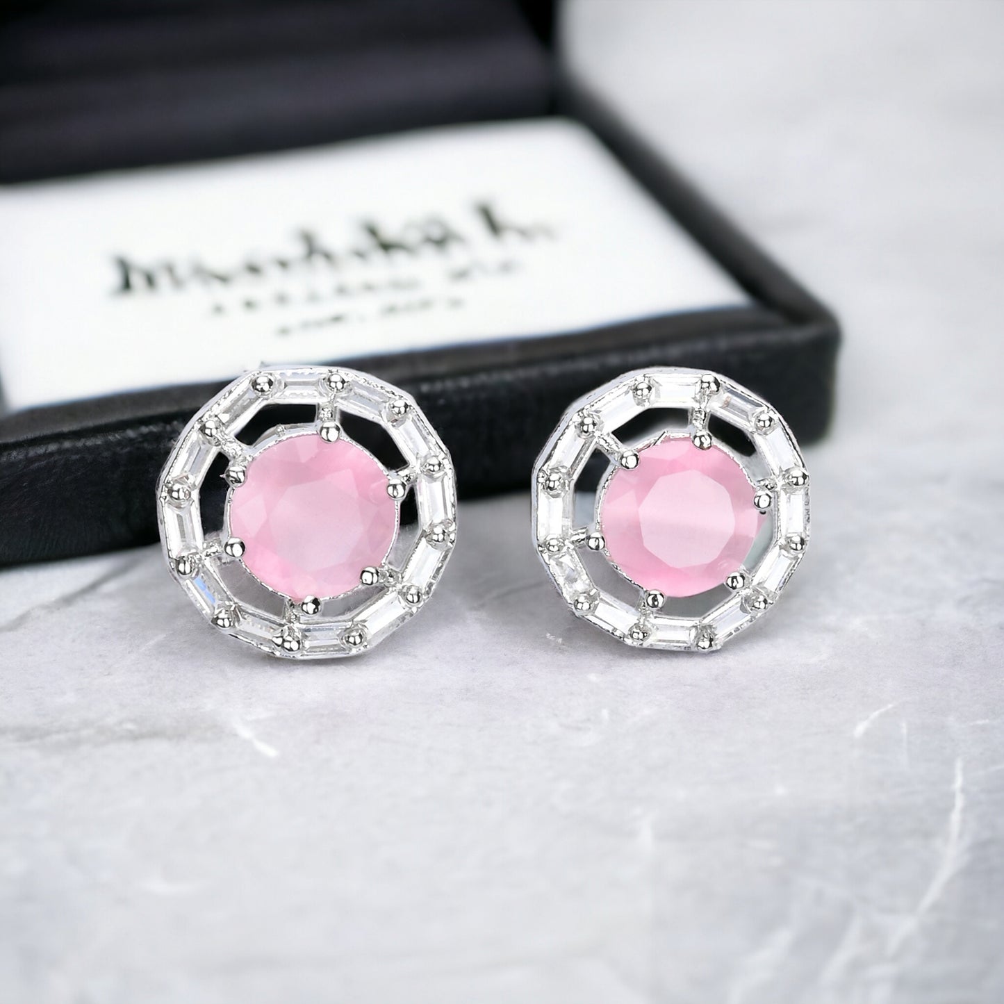 Silver Plated AD Earrings Set