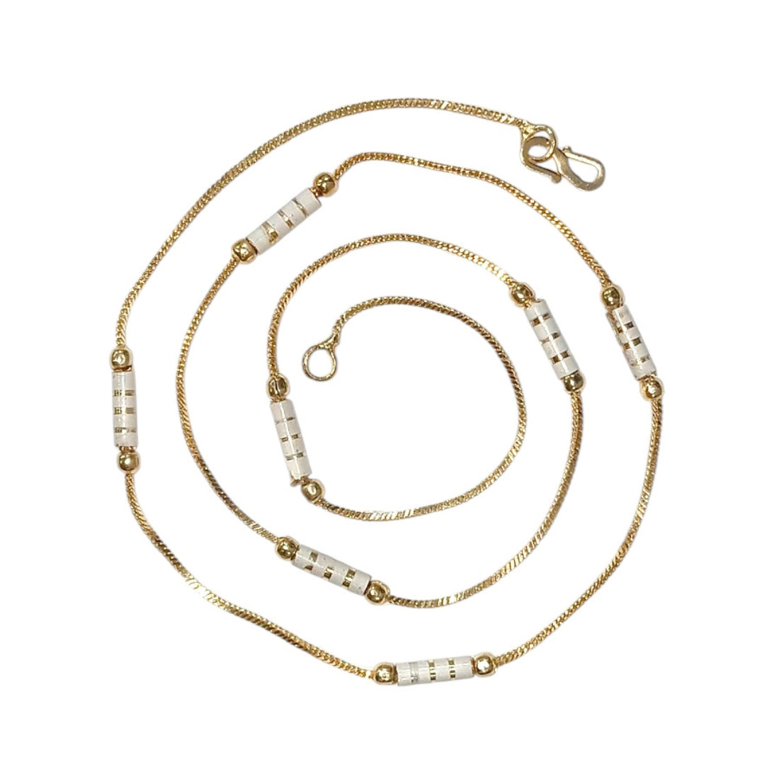 Combo of 2 Gold Plated Chains 22inch Long