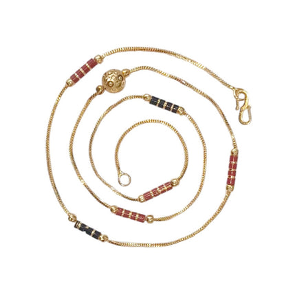 Combo of 2 Gold Plated Chains 22inch Long