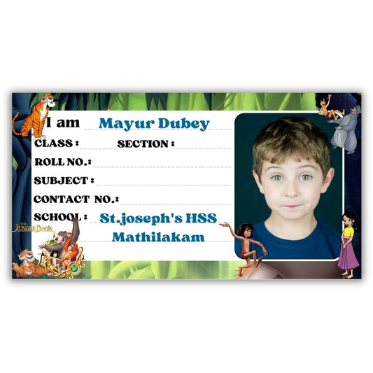 Kids Photo Name Slips Pack of 36