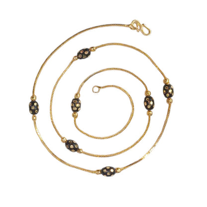 Combo of 2 Gold Plated Chains 22inch Long