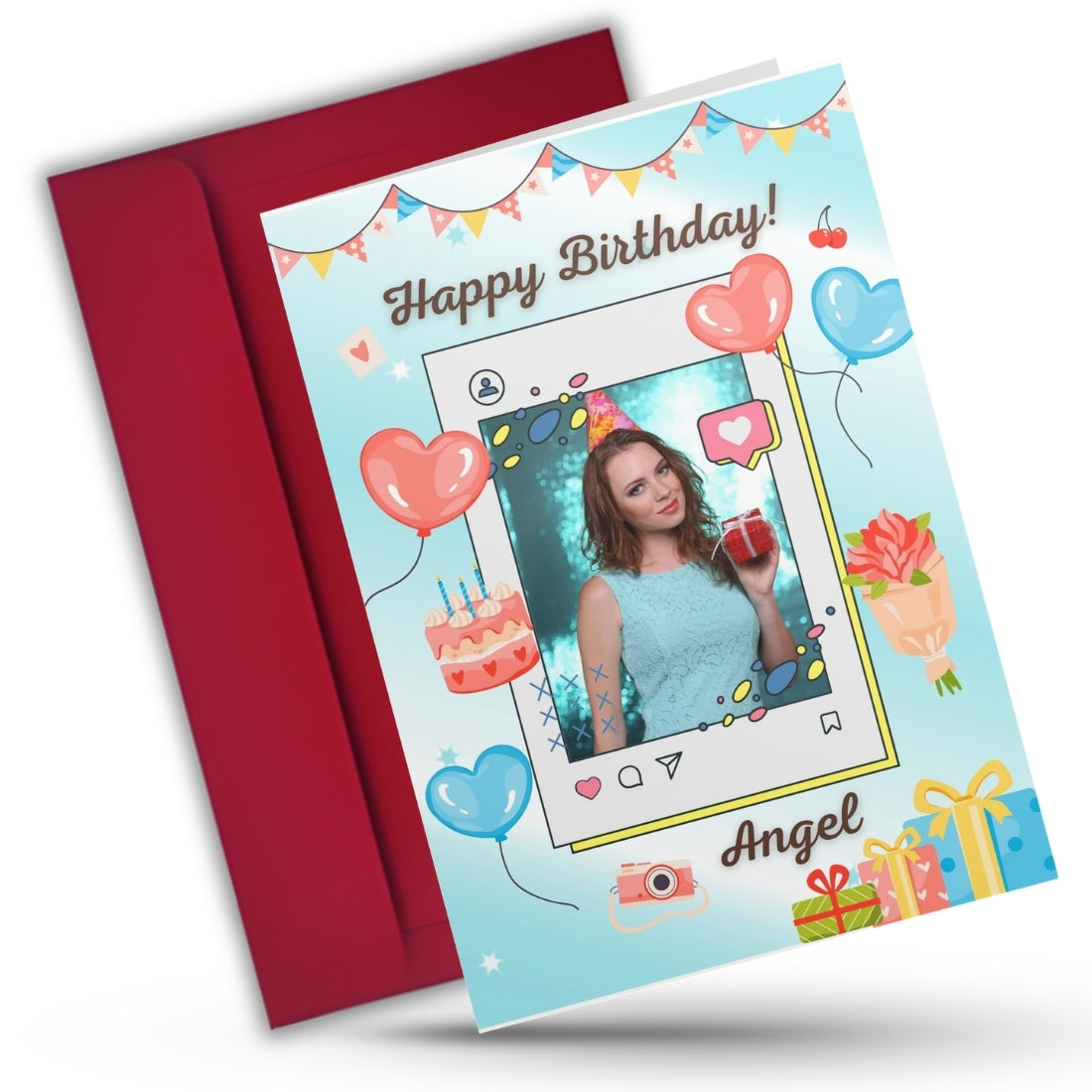 Daughter Birthday Photo Greeting Card