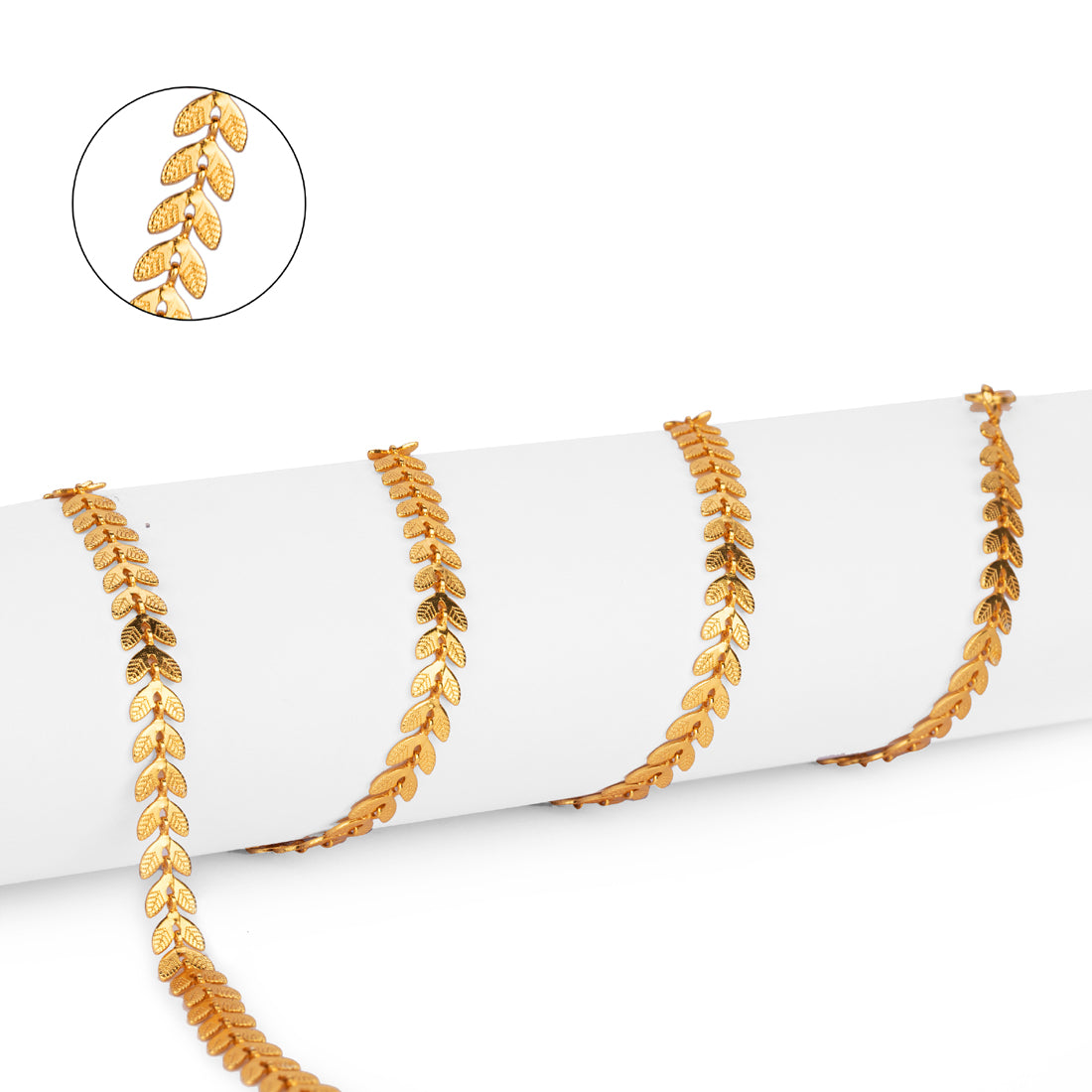 Silver Plated Anklets & 22 inch Gold Plated Chain