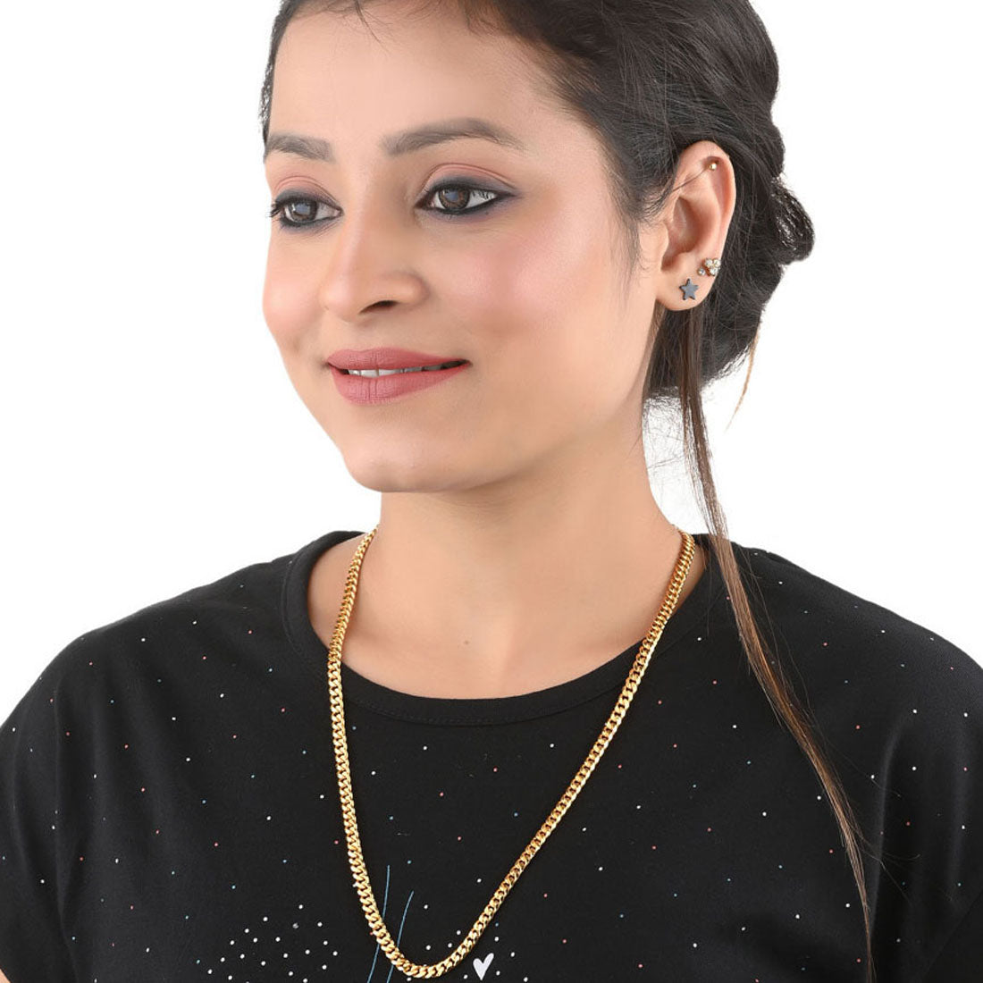 Silver Plated Anklets & 22 inch Gold Plated Chain