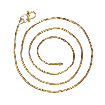 Combo of 2 Gold Plated Chains 22inch Long