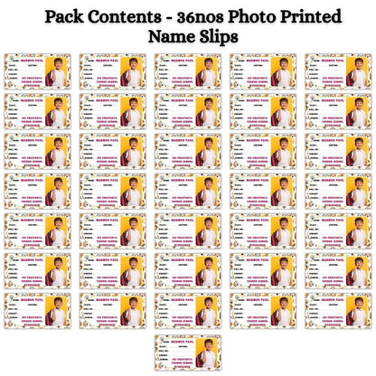 Kids Photo Name Slips Pack of 36