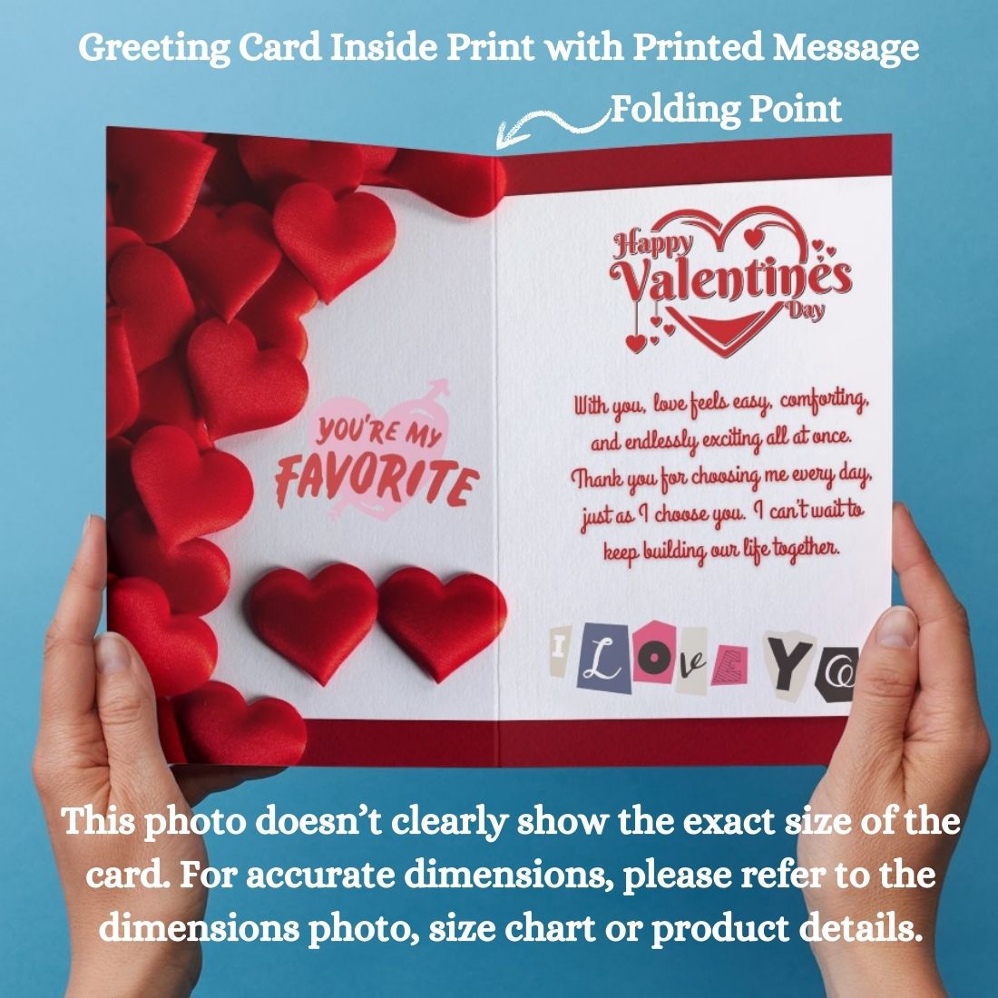 Valentine's Day Greeting Card with Envelope