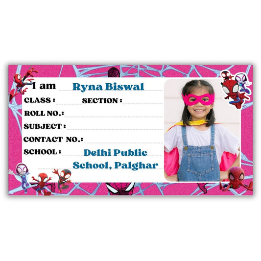 Kids Photo Name Slips Pack of 36