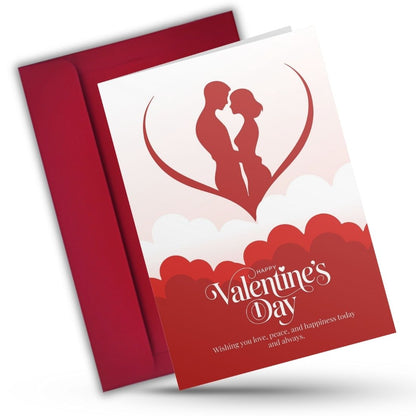Valentine's Day Greeting Card with Envelope