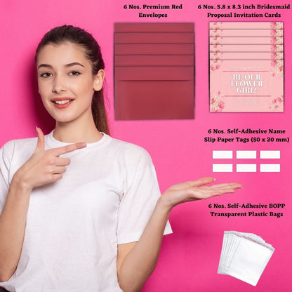 Bridesmaid Proposal Invitation Cards 5.8x8.3inch | Wedding Invite