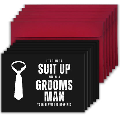 Groomsman Proposal Invitation Cards 5.8x8.3inch | Wedding Invite