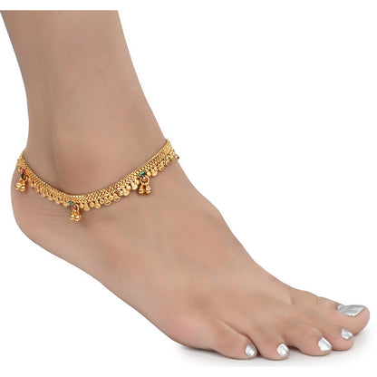 Gold Plated Anklet Pair