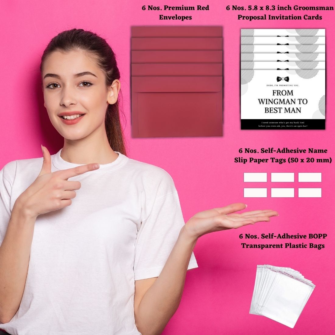 Groomsman Proposal Invitation Cards 5.8x8.3inch | Wedding Invite