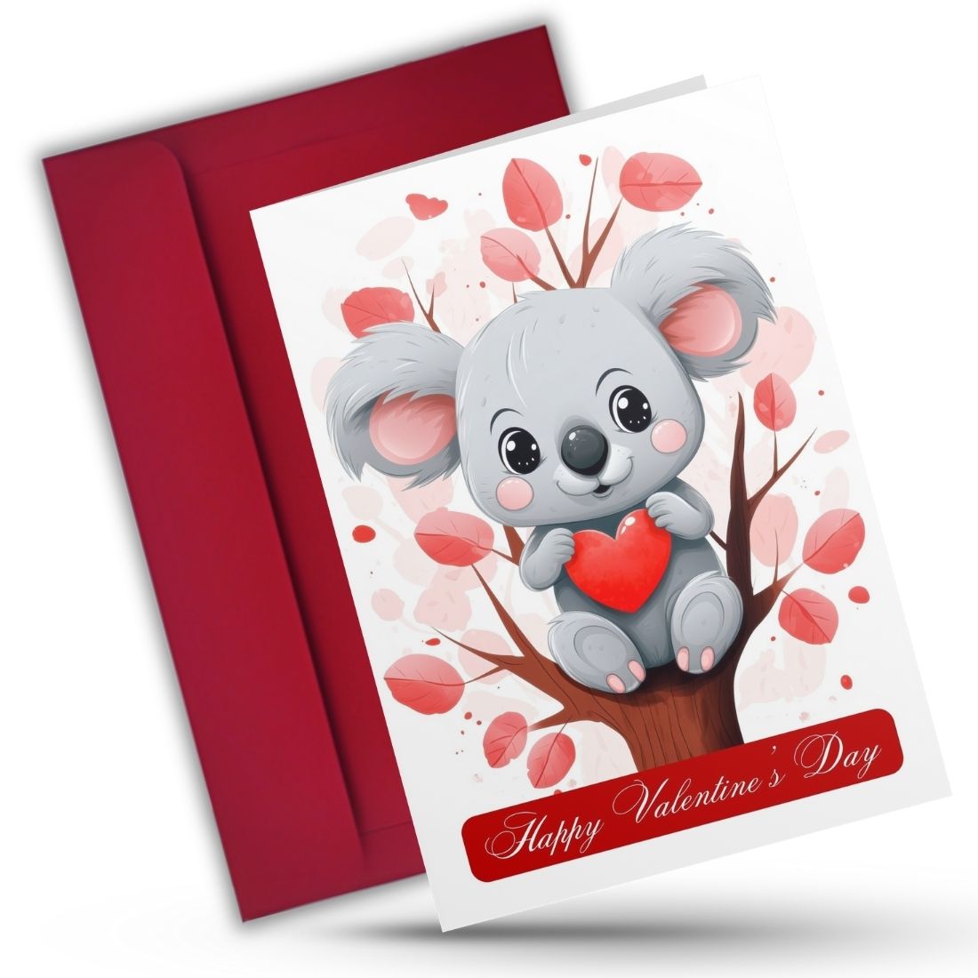 Valentine's Day Greeting Card with Envelope