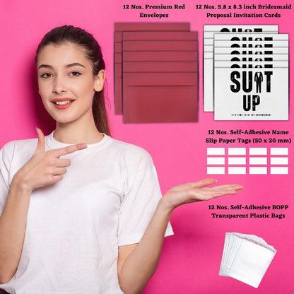 Groomsman Proposal Invitation Cards 5.8x8.3inch | Wedding Invite