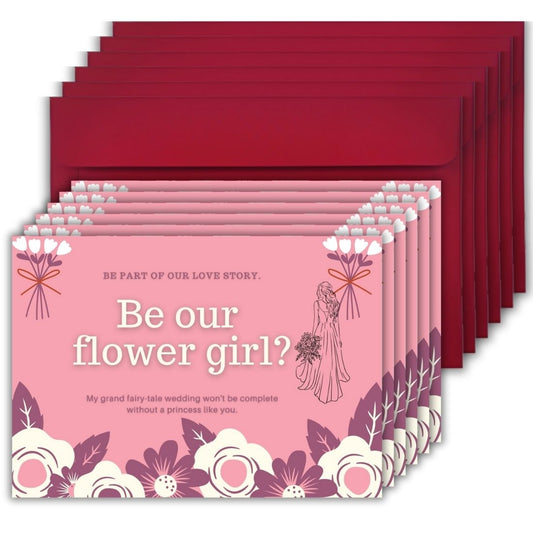 Bridesmaid Proposal Invitation Cards 5.8x8.3inch | Wedding Invite