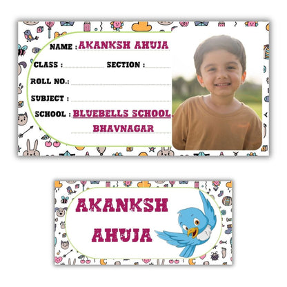 Kids Photo Name Slips & Tags | Pack of 49 | 24 Name Slips & 25 Tags