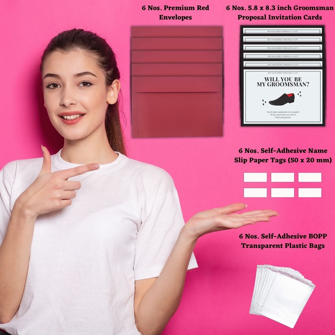 Groomsman Proposal Invitation Cards 5.8x8.3inch | Wedding Invite