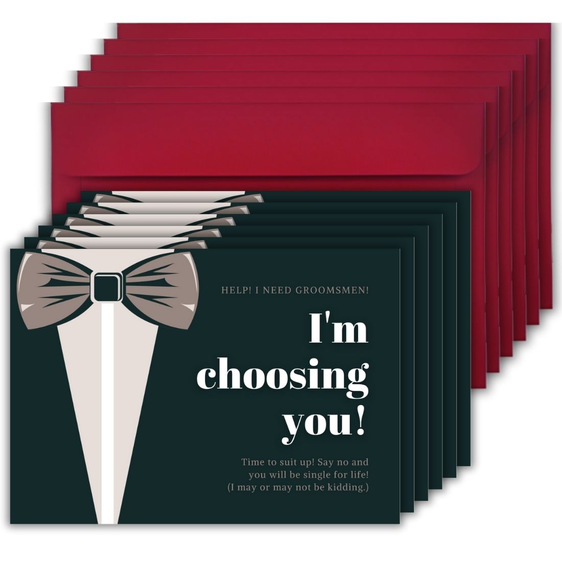 Groomsman Proposal Invitation Cards 5.8x8.3inch | Wedding Invite