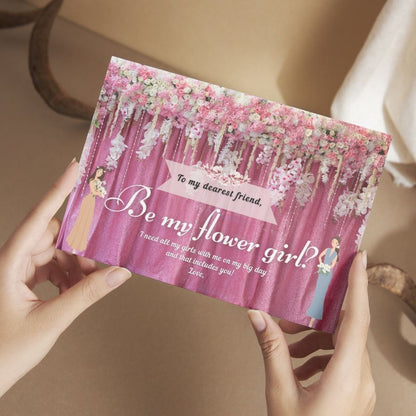 Bridesmaid Proposal Invitation Cards 5.8x8.3inch | Wedding Invite