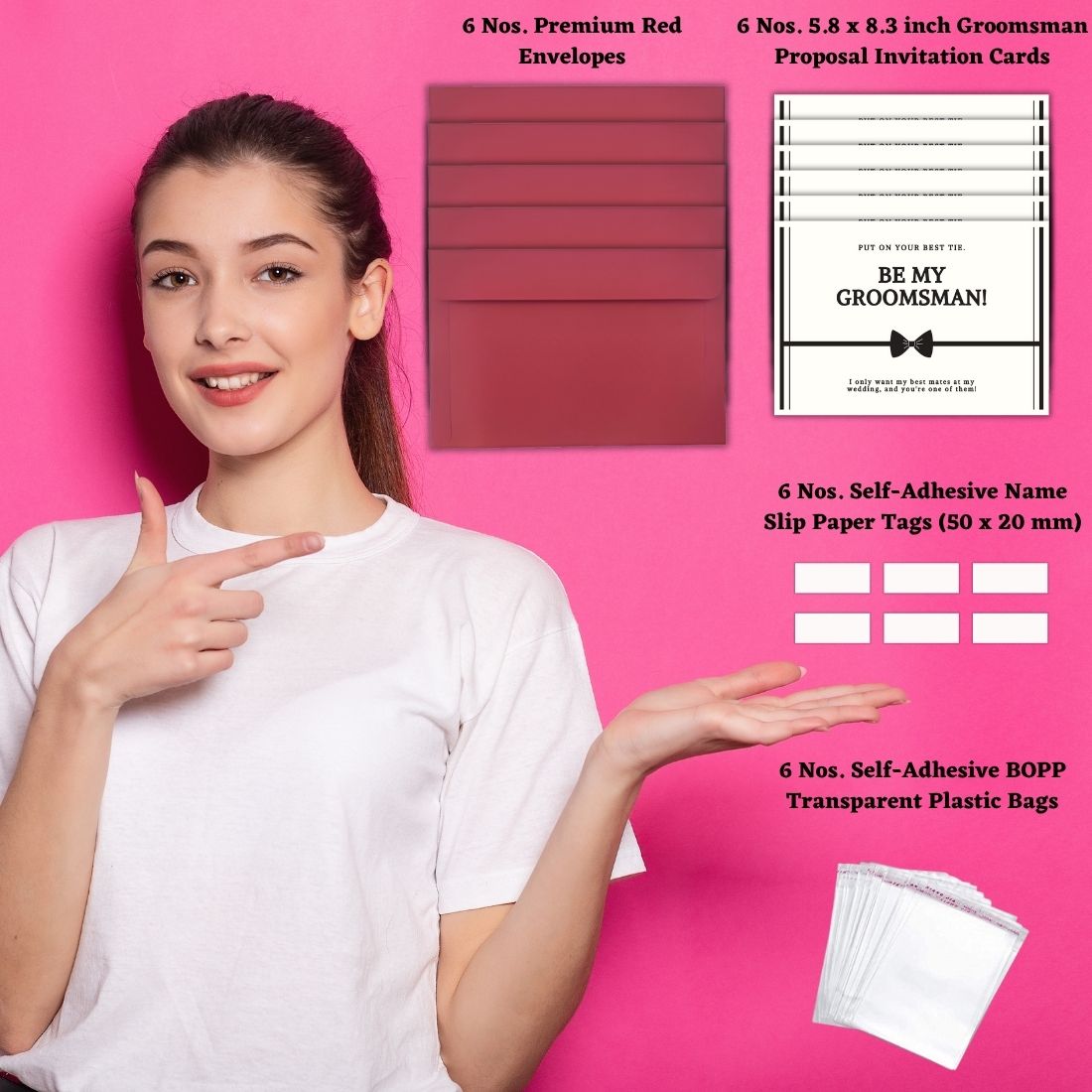 Groomsman Proposal Invitation Cards 5.8x8.3inch | Wedding Invite