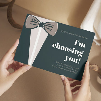 Groomsman Proposal Invitation Cards 5.8x8.3inch | Wedding Invite