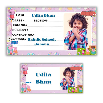 Kids Photo Name Slips & Tags | Pack of 63 | 36 Name Slips & 27 Tags