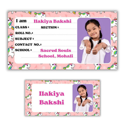 Kids Photo Name Slips & Tags | Pack of 63 | 36 Name Slips & 27 Tags