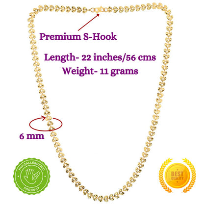 Silver Plated Anklets & 22 inch Gold Plated Chain