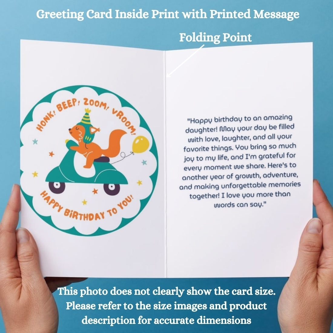 Daughter Birthday Photo Greeting Card