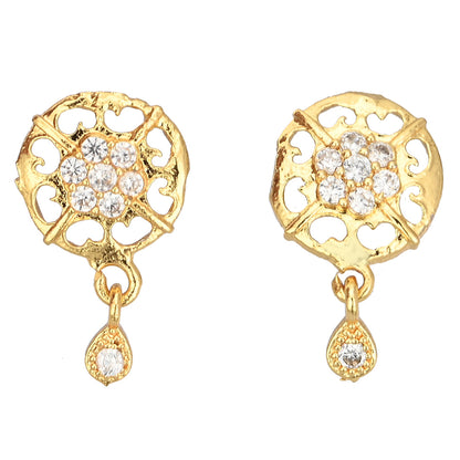 Gold Plated AD Earrings Set