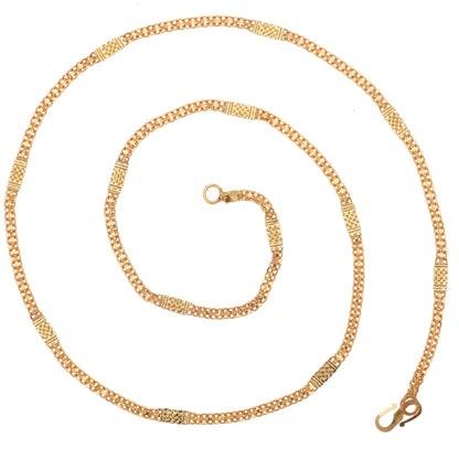 Silver Plated Anklets & 22 inch Gold Plated Chain