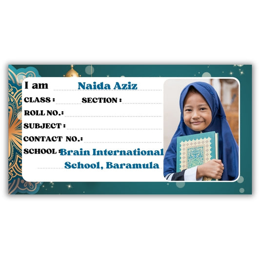 Kids Photo Name Slips Pack of 36