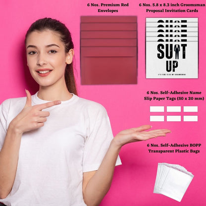 Groomsman Proposal Invitation Cards 5.8x8.3inch | Wedding Invite