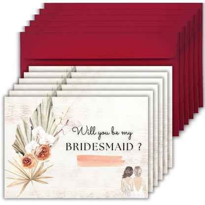 Bridesmaid Proposal Invitation Cards 5.8x8.3inch | Wedding Invite