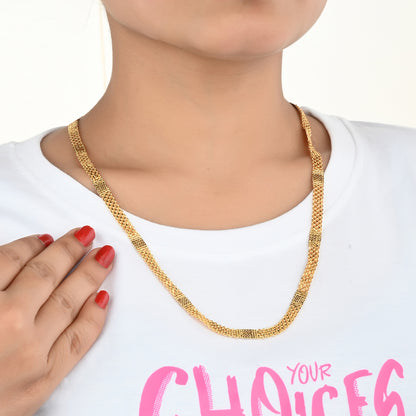 Silver Plated Anklets & 22 inch Gold Plated Chain