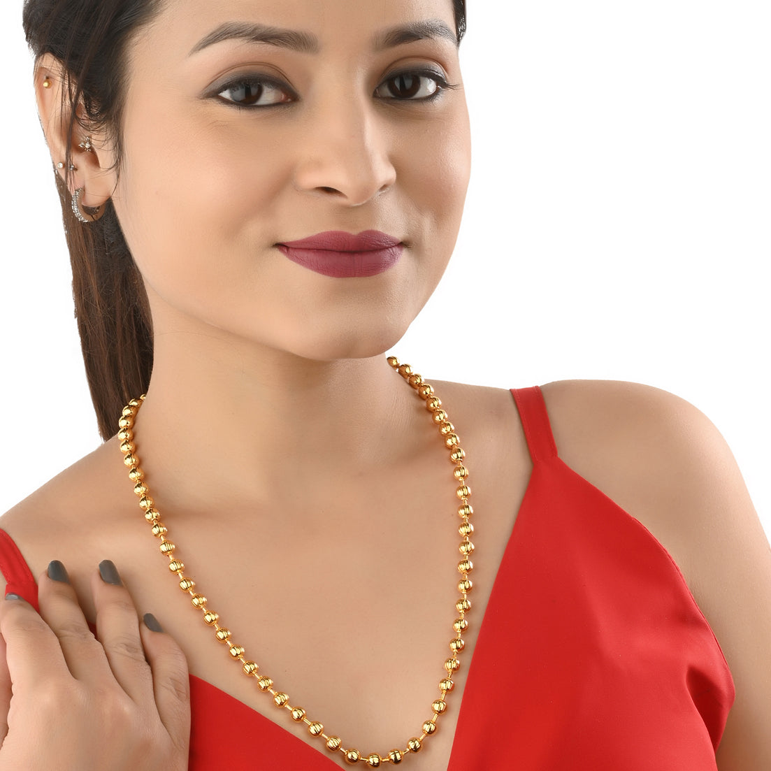 Combo of 2 Gold Plated Chains 22inch Long