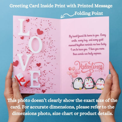Valentine's Day Greeting Card with Envelope